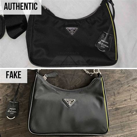 how to tell fake prada bag|prada dust bag authentic.